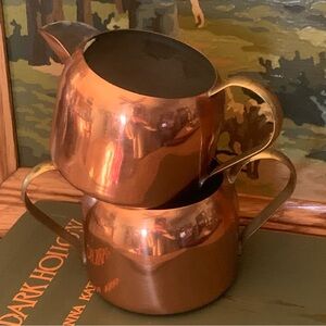 Vintage Copper Guild Sugar Creamer Set